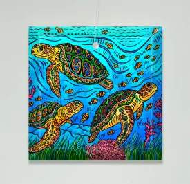 3 Loggerheads Ornament/Suncatcher