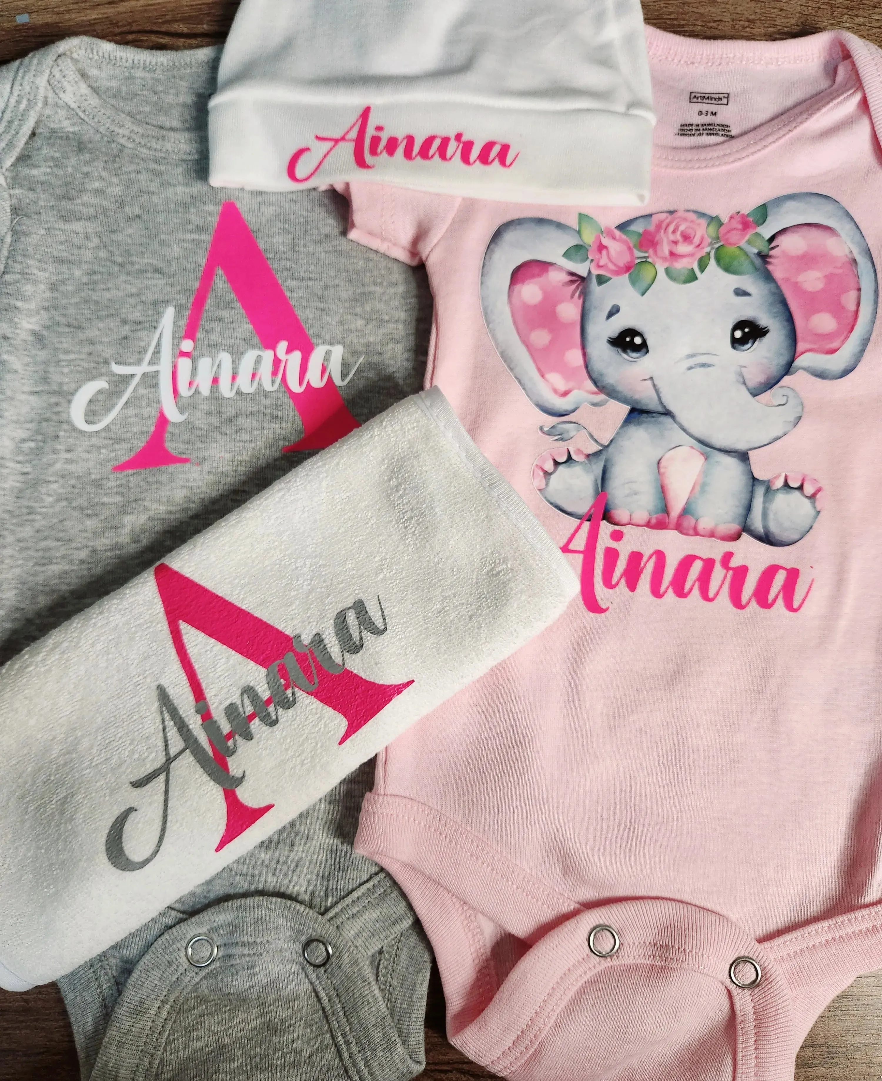 4 Piece Baby Elephant Bundle Box