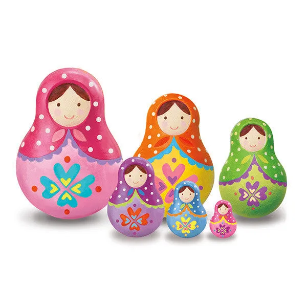4M Paint Your Own Trinket Box-Russian Dolls