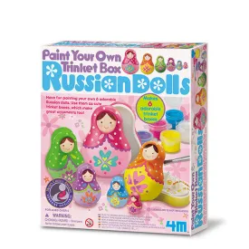4M Paint Your Own Trinket Box-Russian Dolls