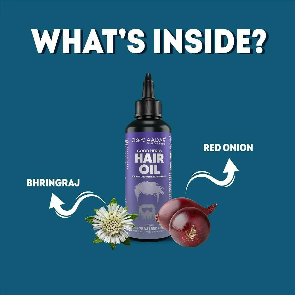 Aadar Good Herbs Hair Oil for Hair Fall & Damage Control