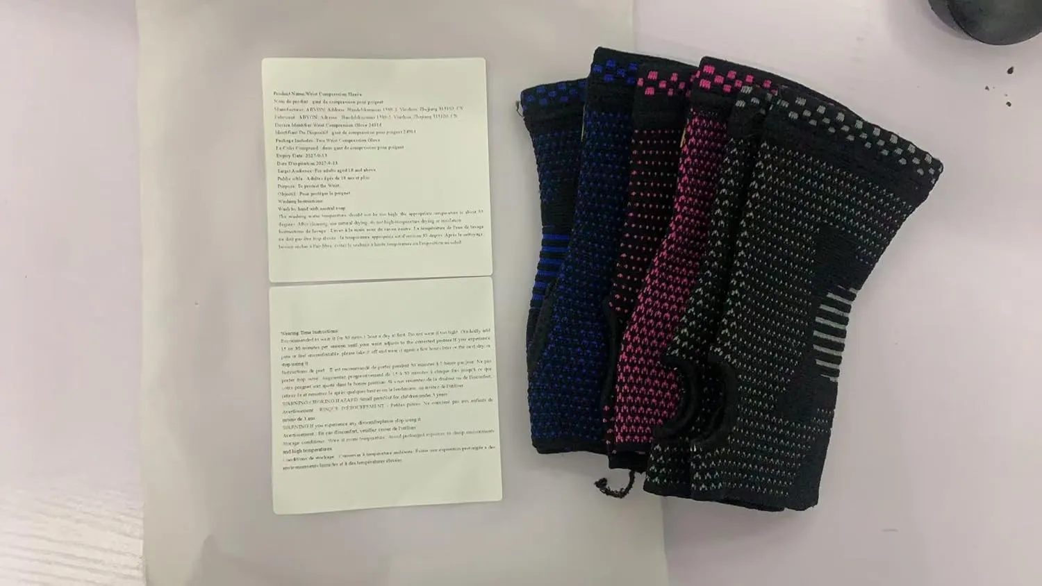 ABYON Wrist Compression Sleeves (Pair) for Carpal Tunnel and Pain Relief Treatment,Wrist Support for Women and Men.Breathable and Sweat-Absorbing carpal tunnel wrist brace