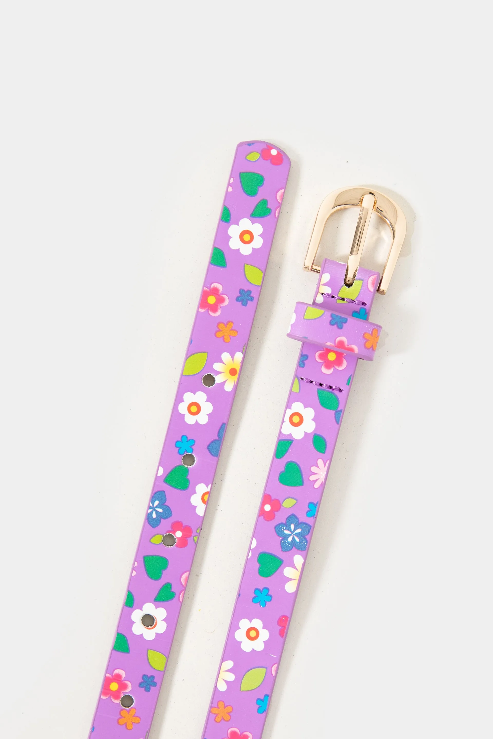 All-Over Floral Faux Leather BELT