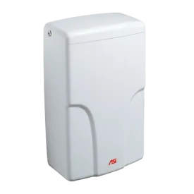 ASI® 0196-1-00 TURBO-Pro™ Hand Dryer - White Steel Cover High-Speed Automatic HEPA Surface-Mounted ADA Compliant 120V