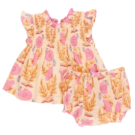 Baby Girls Stevie 2-Piece Set - Pink Gilded Floral