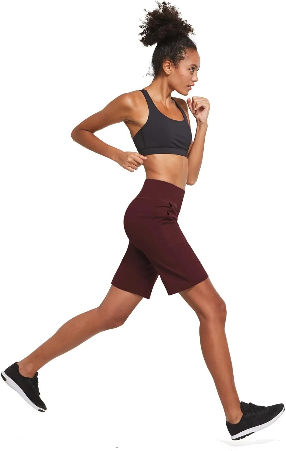 baleaf Women's Bermuda Long Shorts 10" Knee Length High Rise Athletic Shorts Pull On Workout Walking Golf Running Summer
