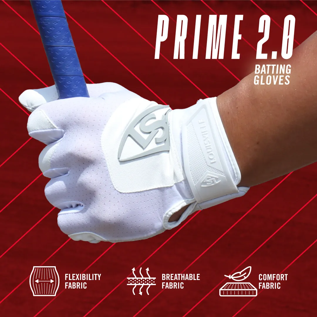 Batting Gloves - Prime 2.0 - White