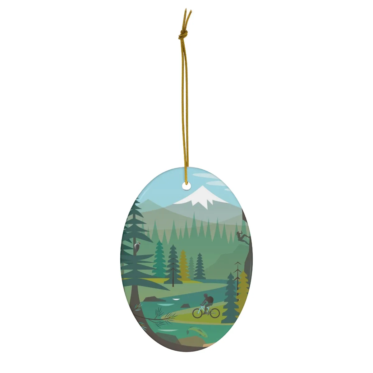 Bend Ceramic Ornament
