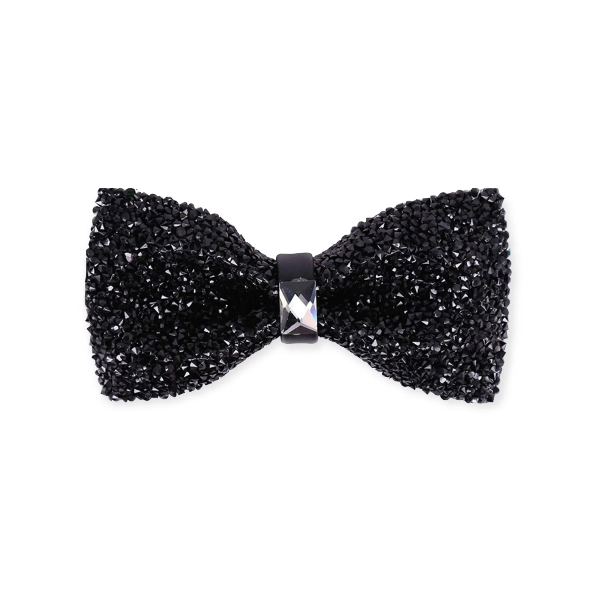 Black  Crystal Bow Tie