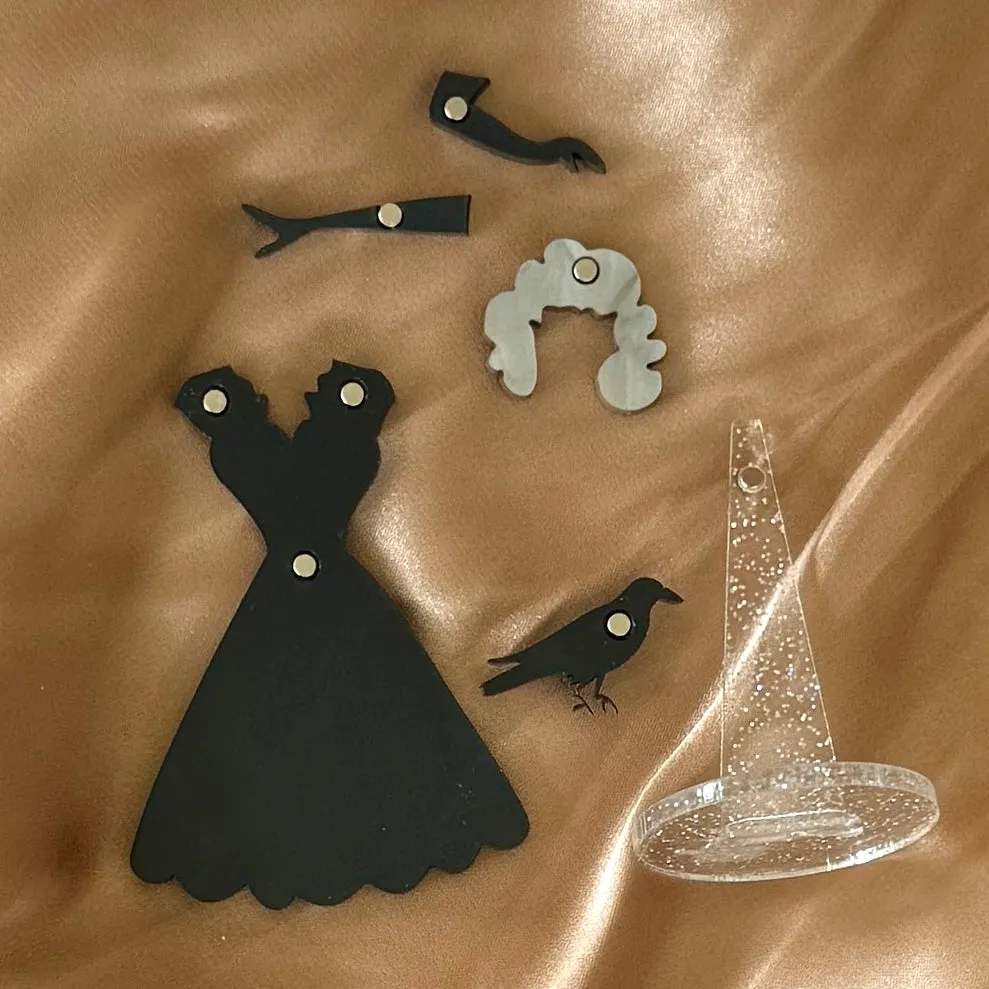 Black whisper outfit- Gloria outfit - Set of 2