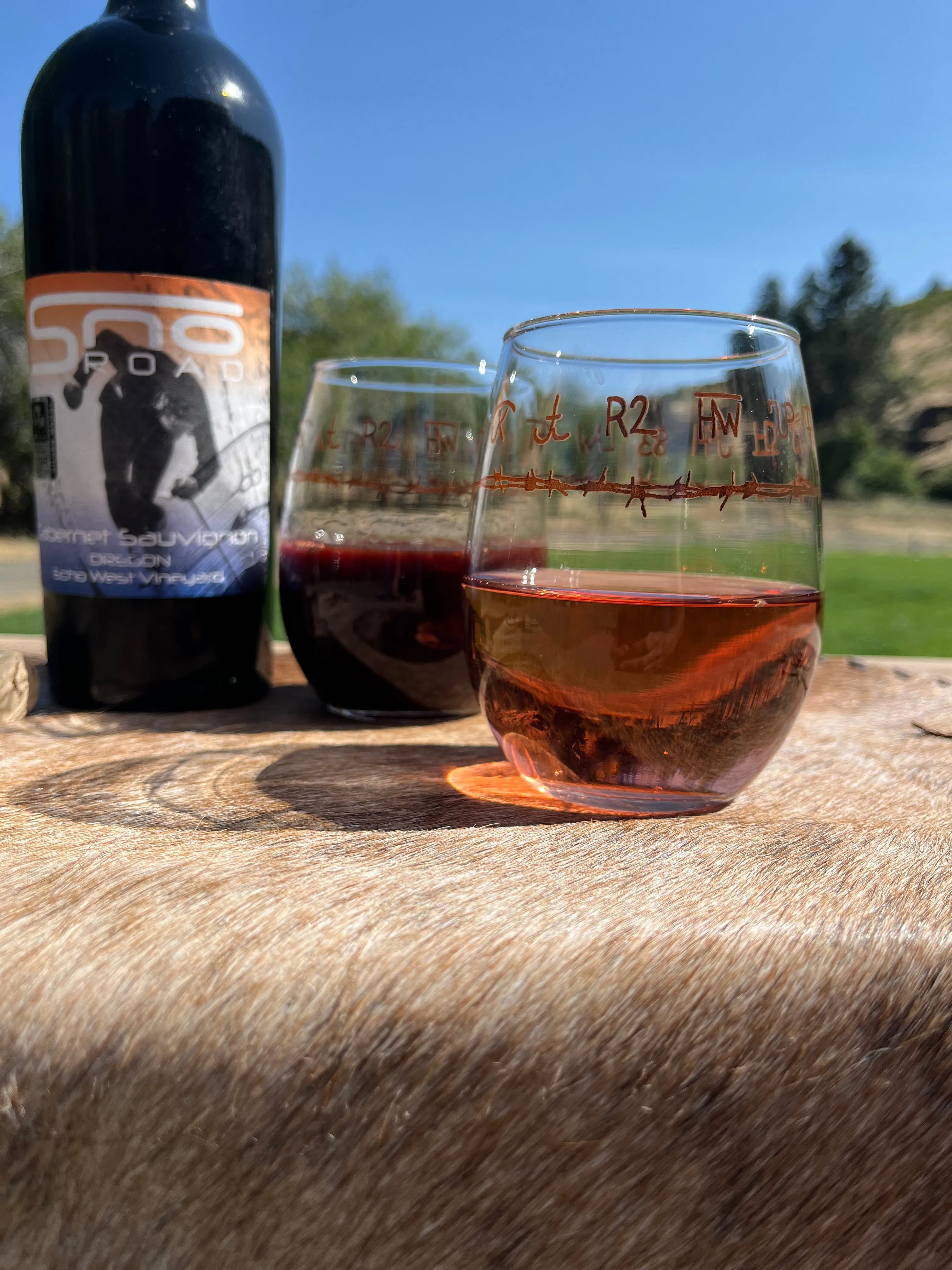 Blue Mountain Brands Stemless Wine Glasses