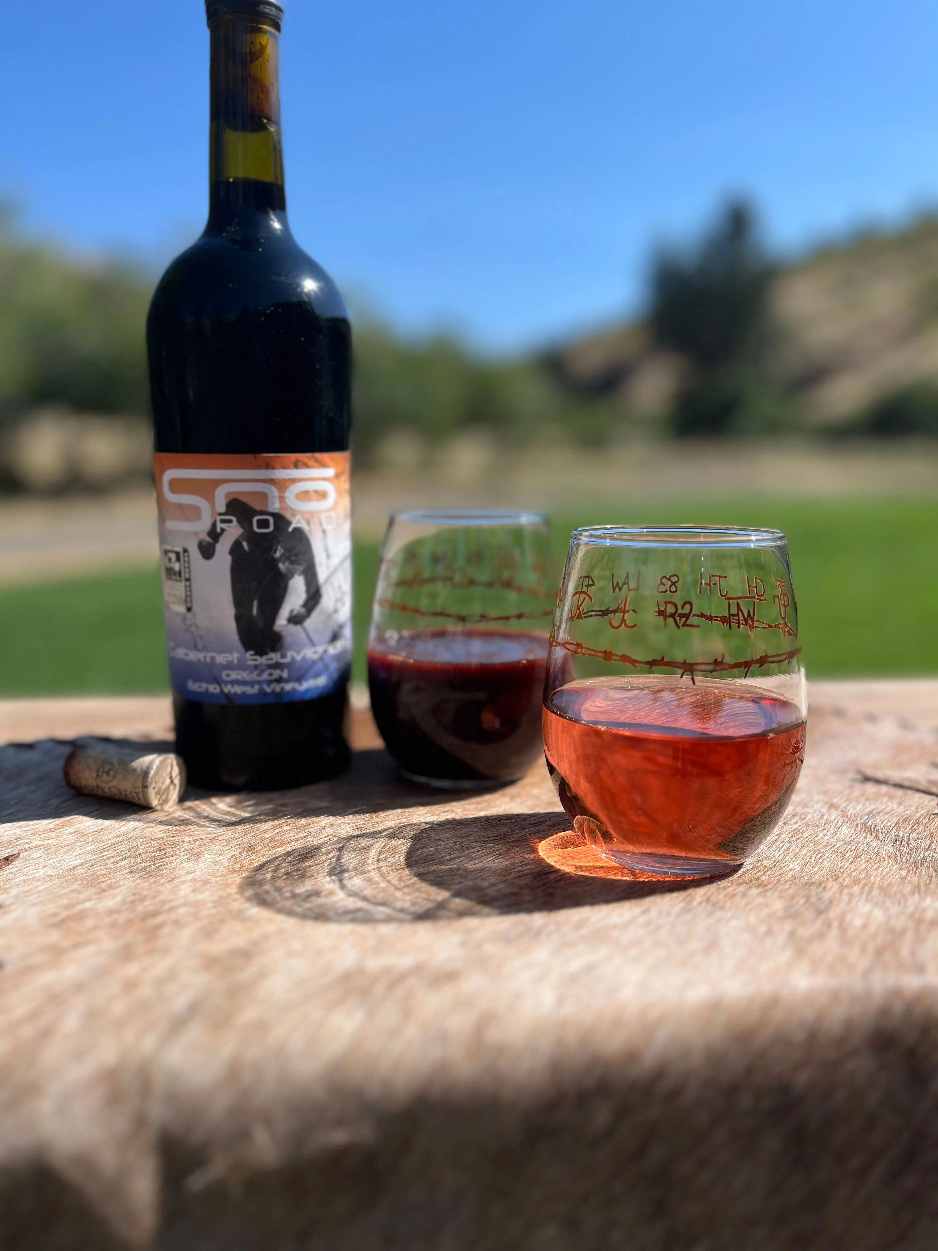 Blue Mountain Brands Stemless Wine Glasses