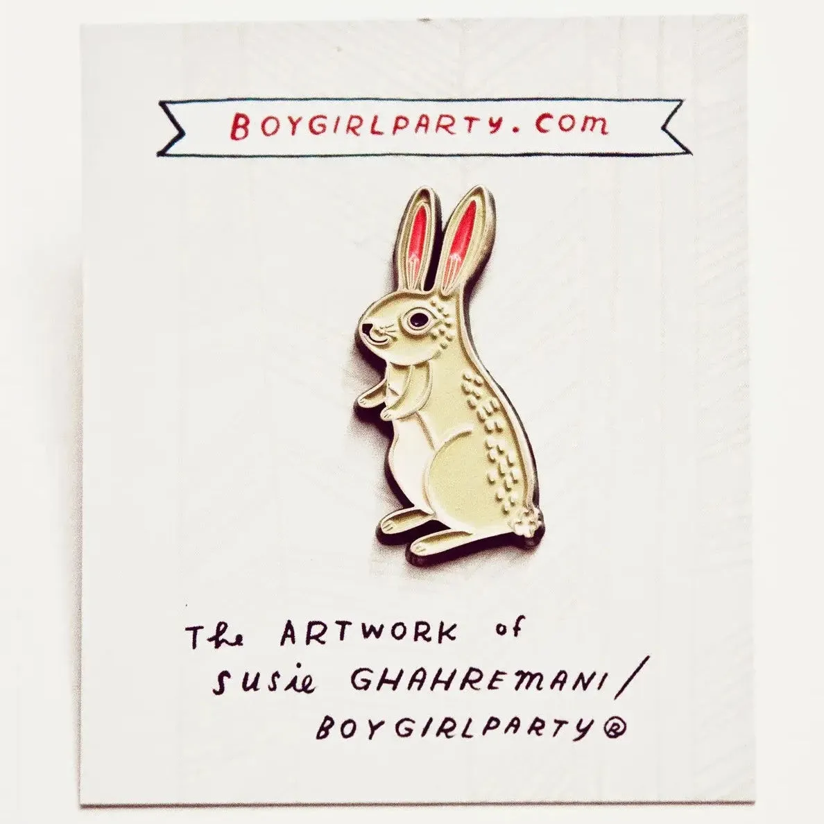 Boygirlparty Bunny Rabbit Pin