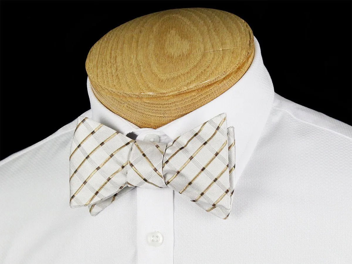 Boy's Bow Tie 24451 Ivory/Tan