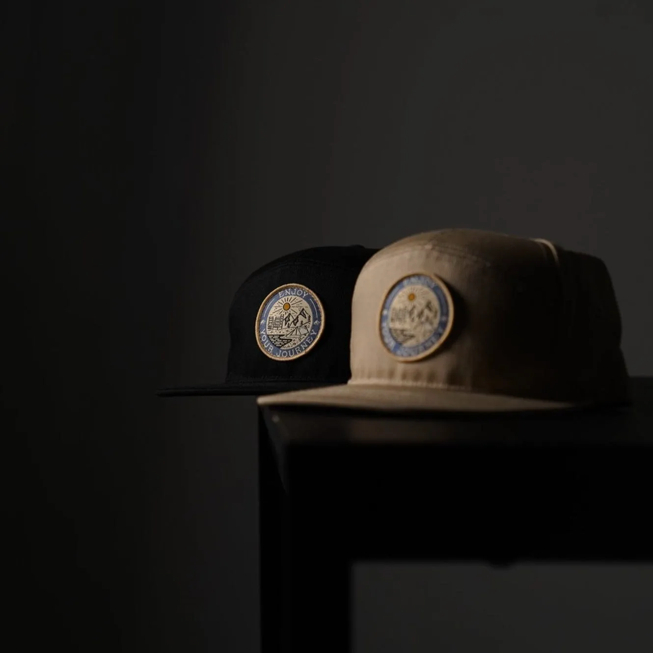 Bullstrap Men's Black EYJ Badge Hat