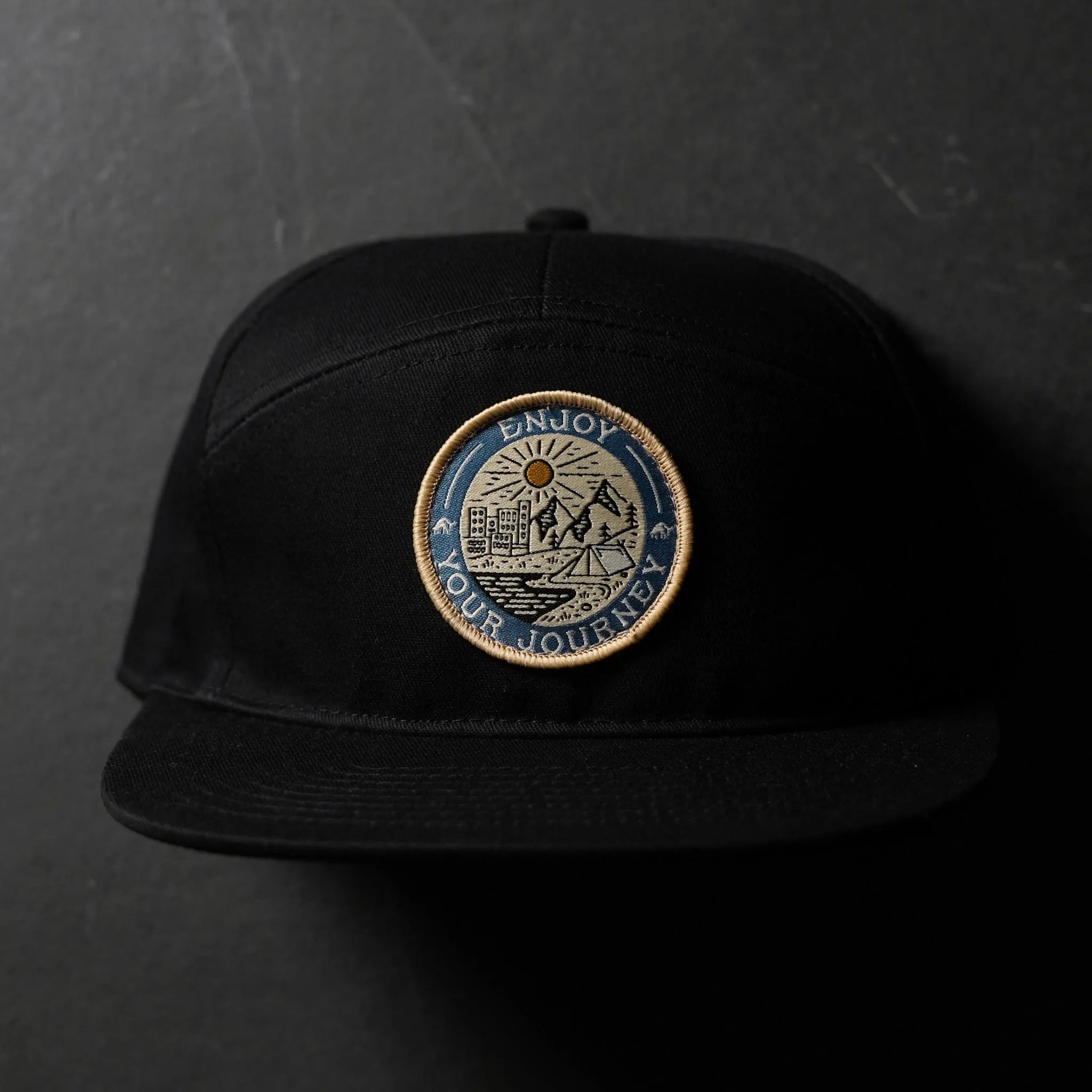 Bullstrap Men's Black EYJ Badge Hat