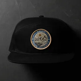 Bullstrap Men's Black EYJ Badge Hat