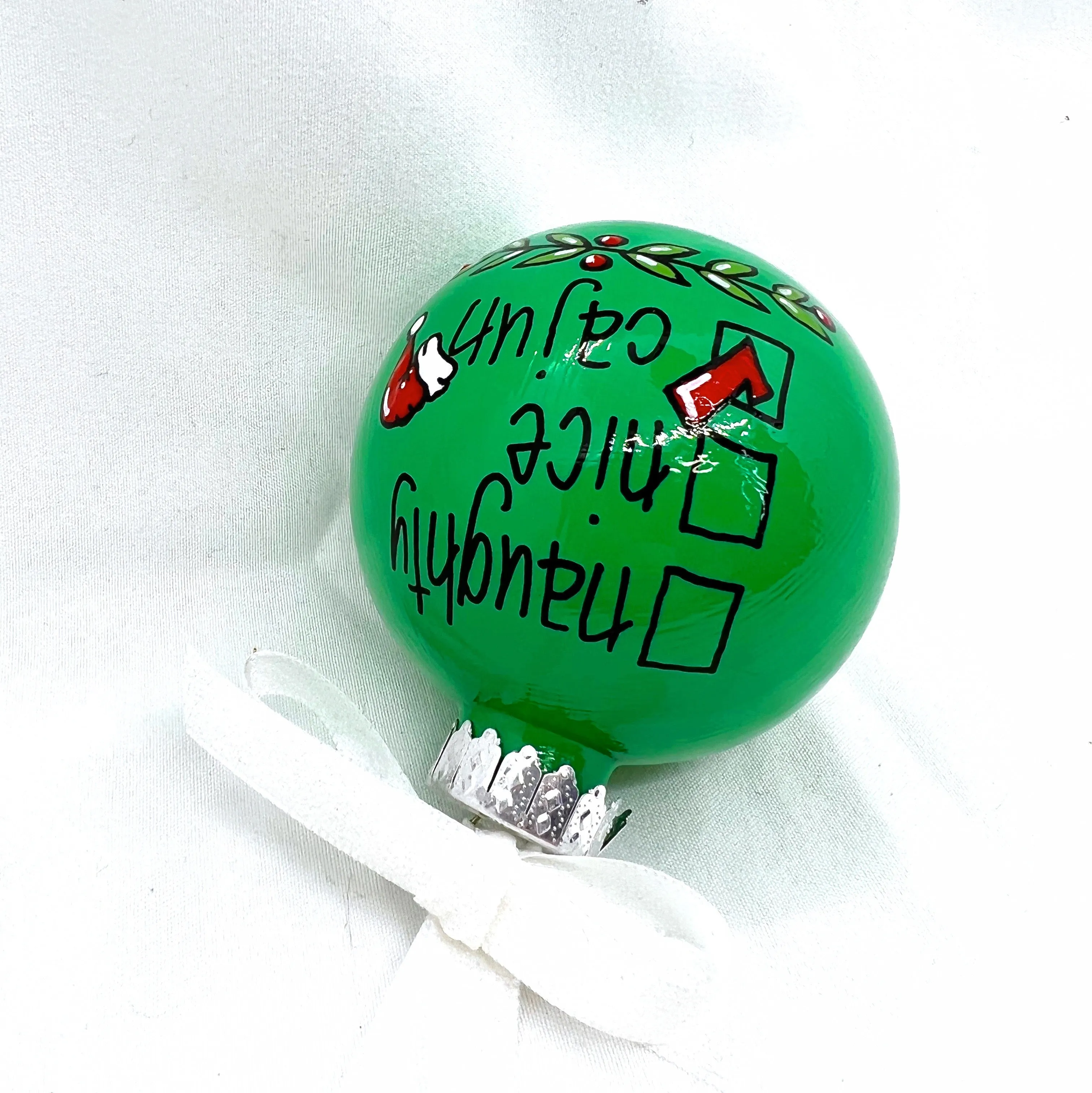 Cajun Ornament - Louisiana Ornament, Christmas Ornament, Holiday Ornament, Cajun Gift, Naughty or Nice, Cajun Christmas, Bayou Ornament