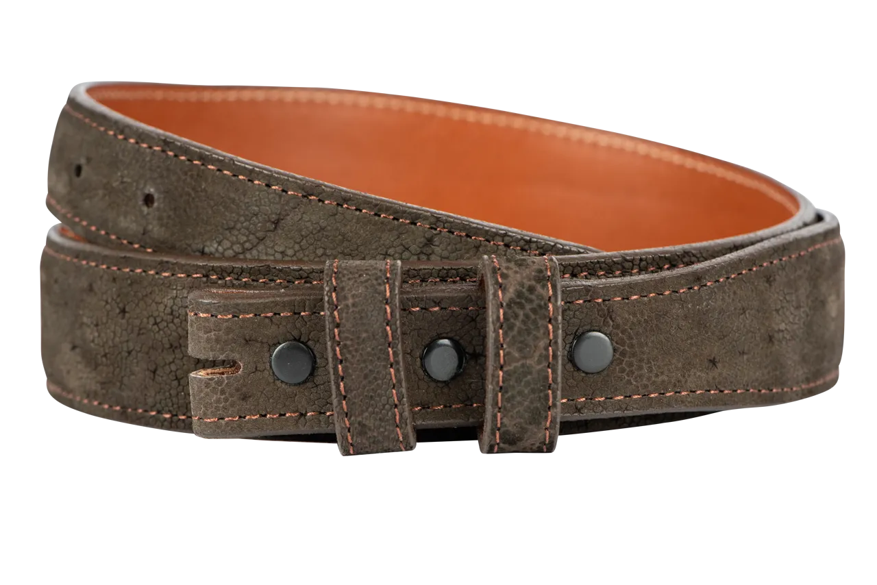 Chacon 1.25" Elephant Tapered Belt Strap - Chocolate