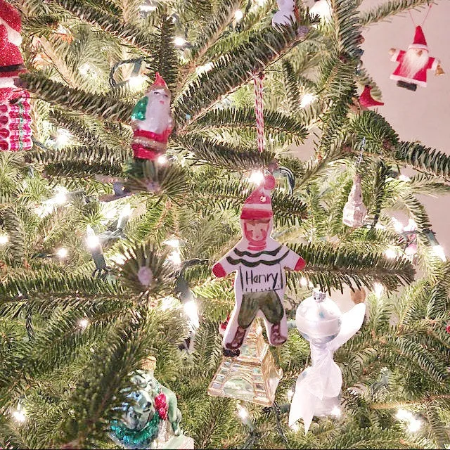 Christmas Boy Ornament - green