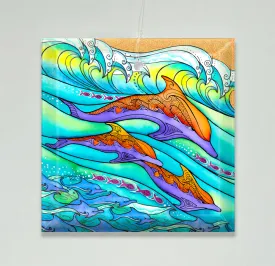 Dolphin Love Ornament/Suncatcher