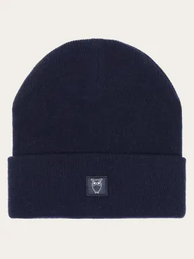 Double layer wool beanie - Total Eclipse