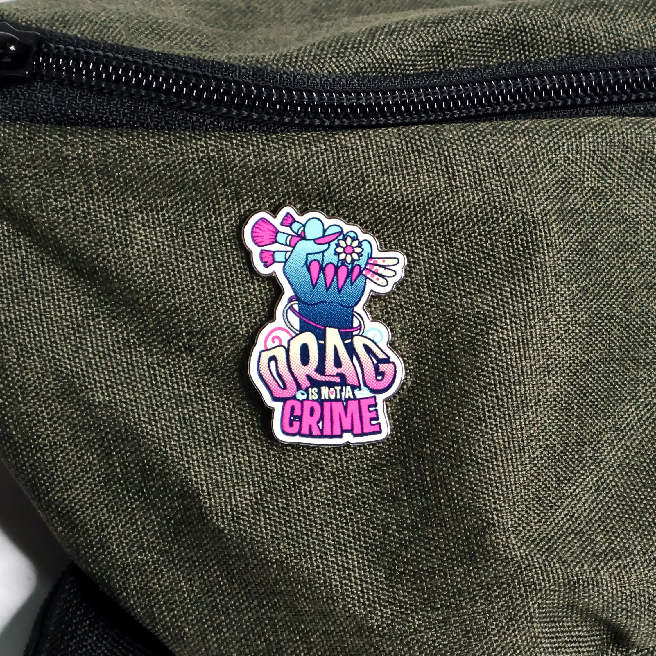 Drag is Not a Crime Enamel Pin