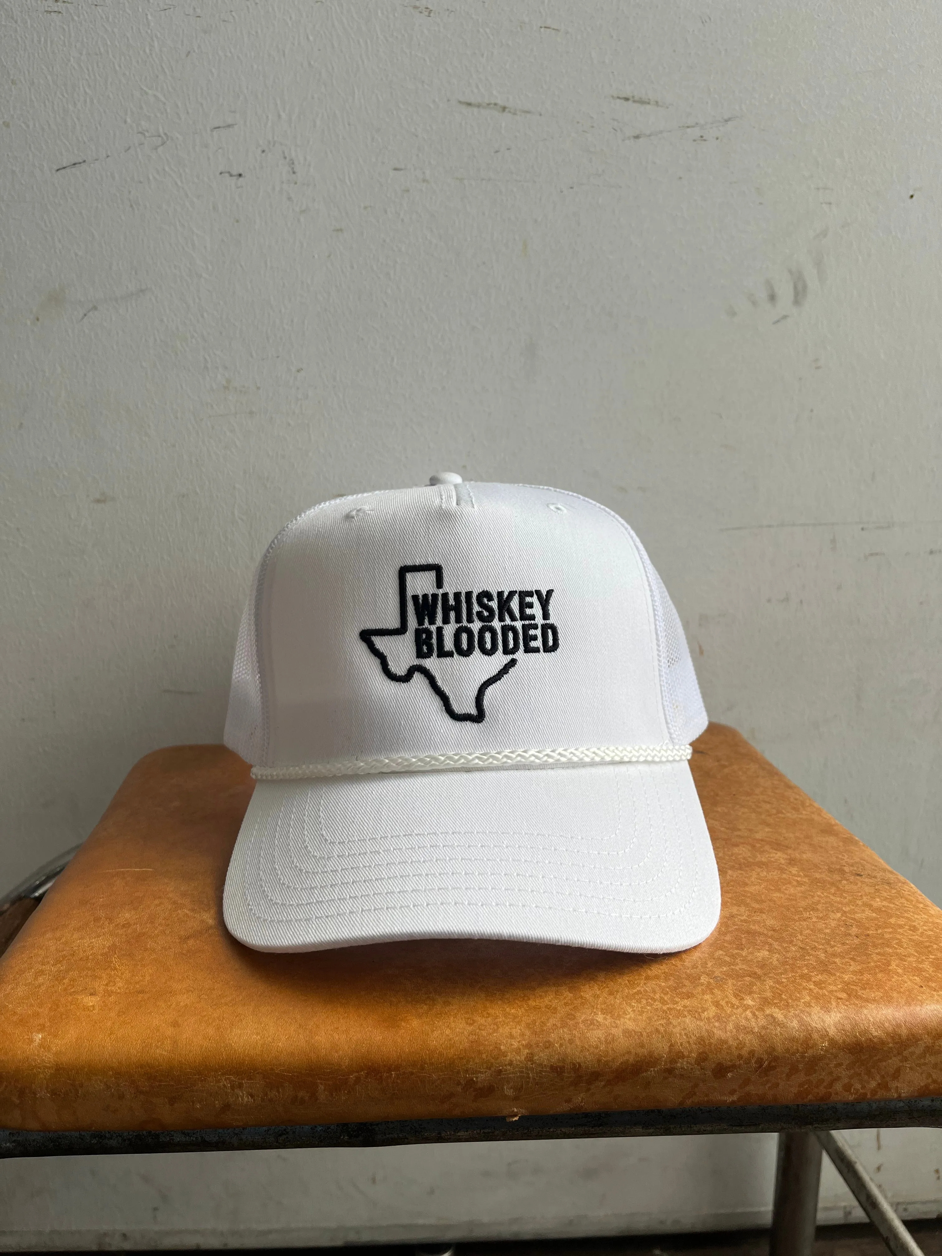 Embroidered Trucker Hat  | Texas Whiskey Blooded | Manready Mercantile