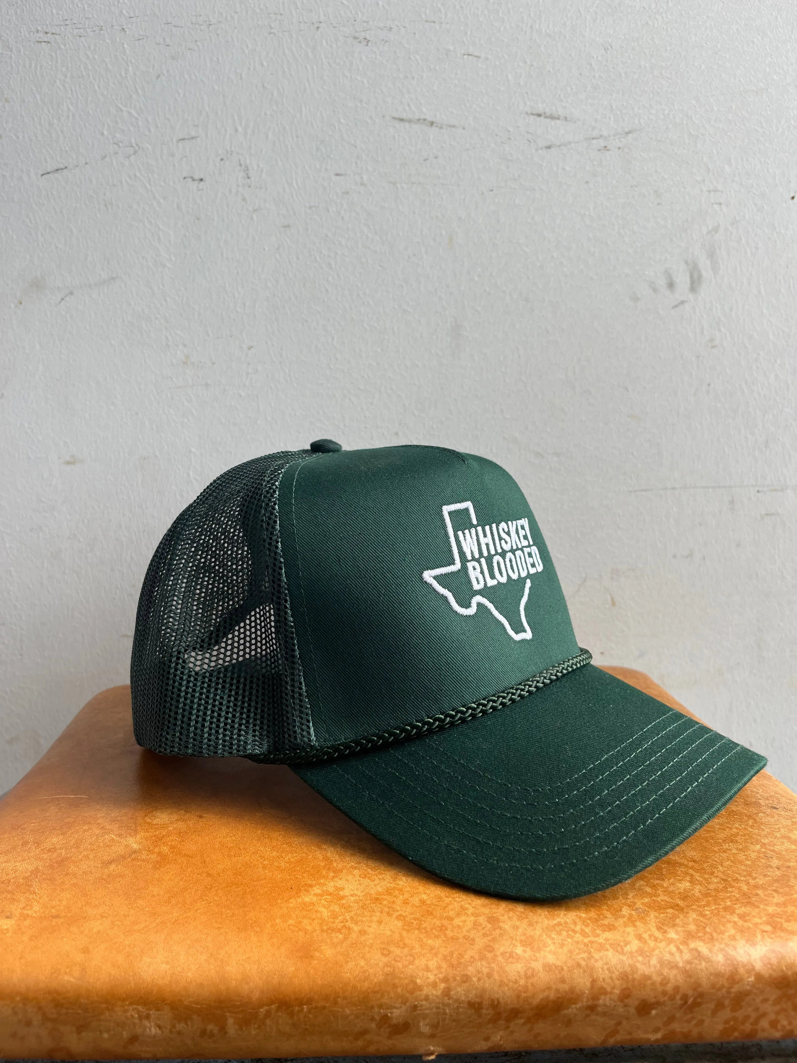 Embroidered Trucker Hat  | Texas Whiskey Blooded | Manready Mercantile