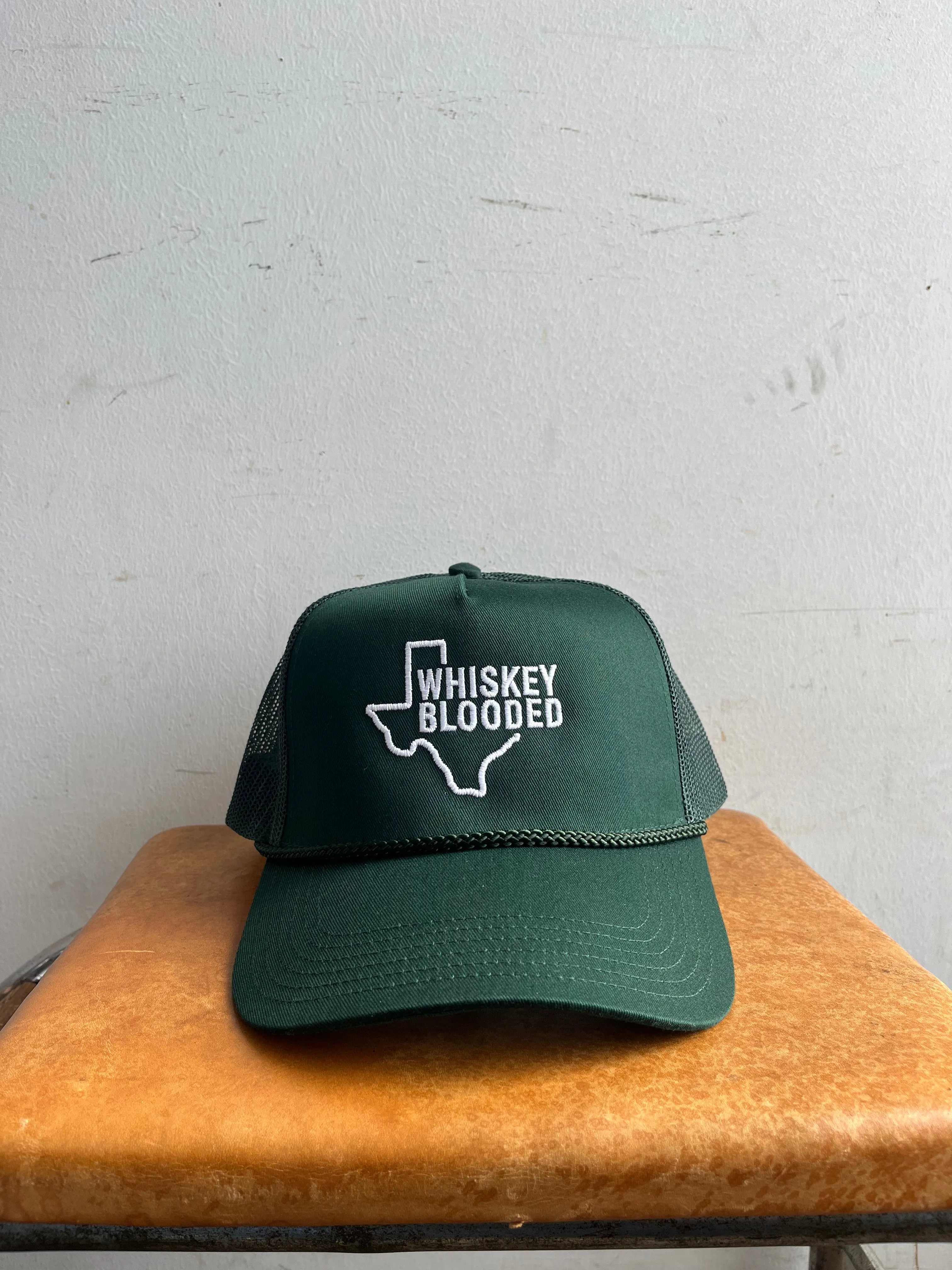 Embroidered Trucker Hat  | Texas Whiskey Blooded | Manready Mercantile