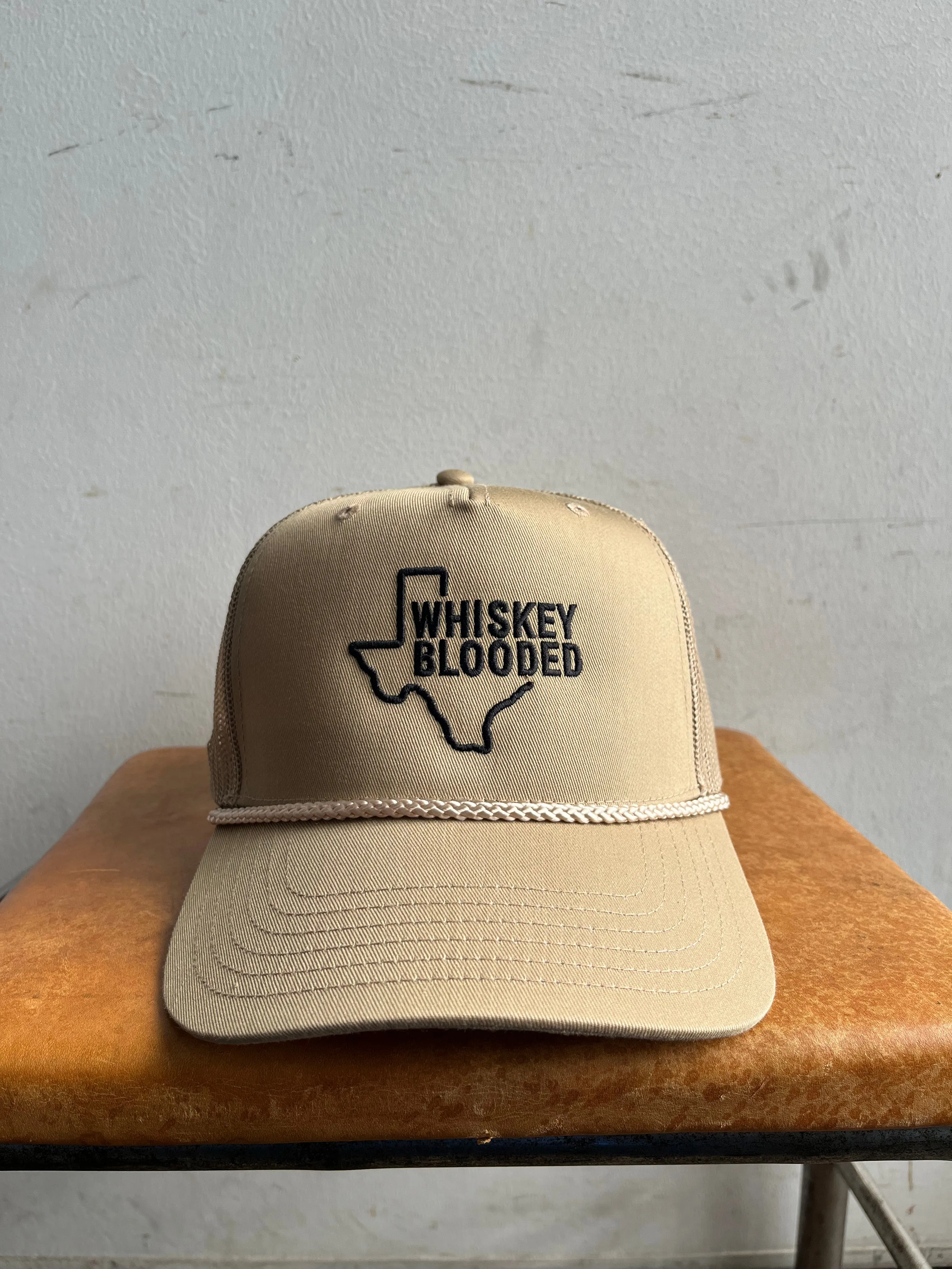 Embroidered Trucker Hat  | Texas Whiskey Blooded | Manready Mercantile