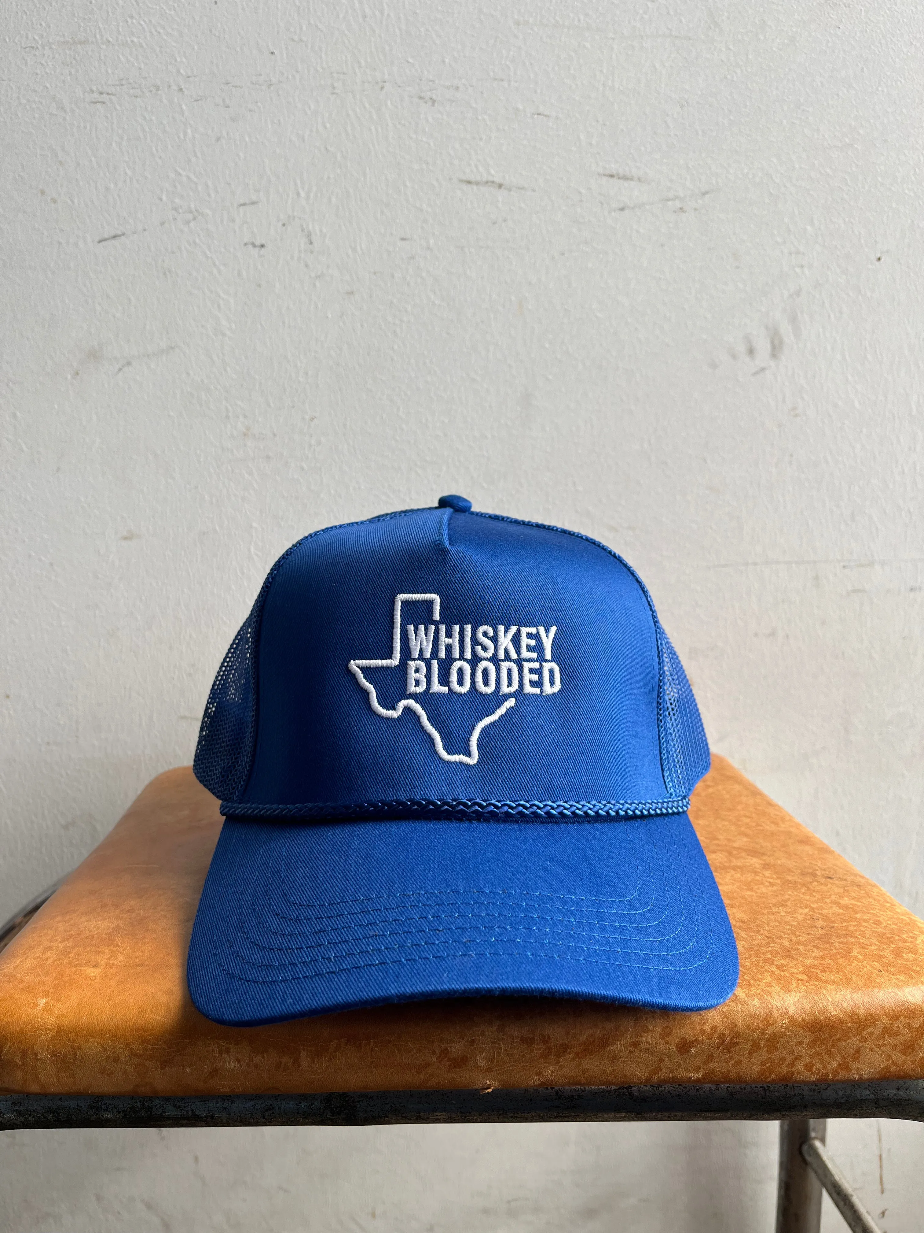Embroidered Trucker Hat  | Texas Whiskey Blooded | Manready Mercantile