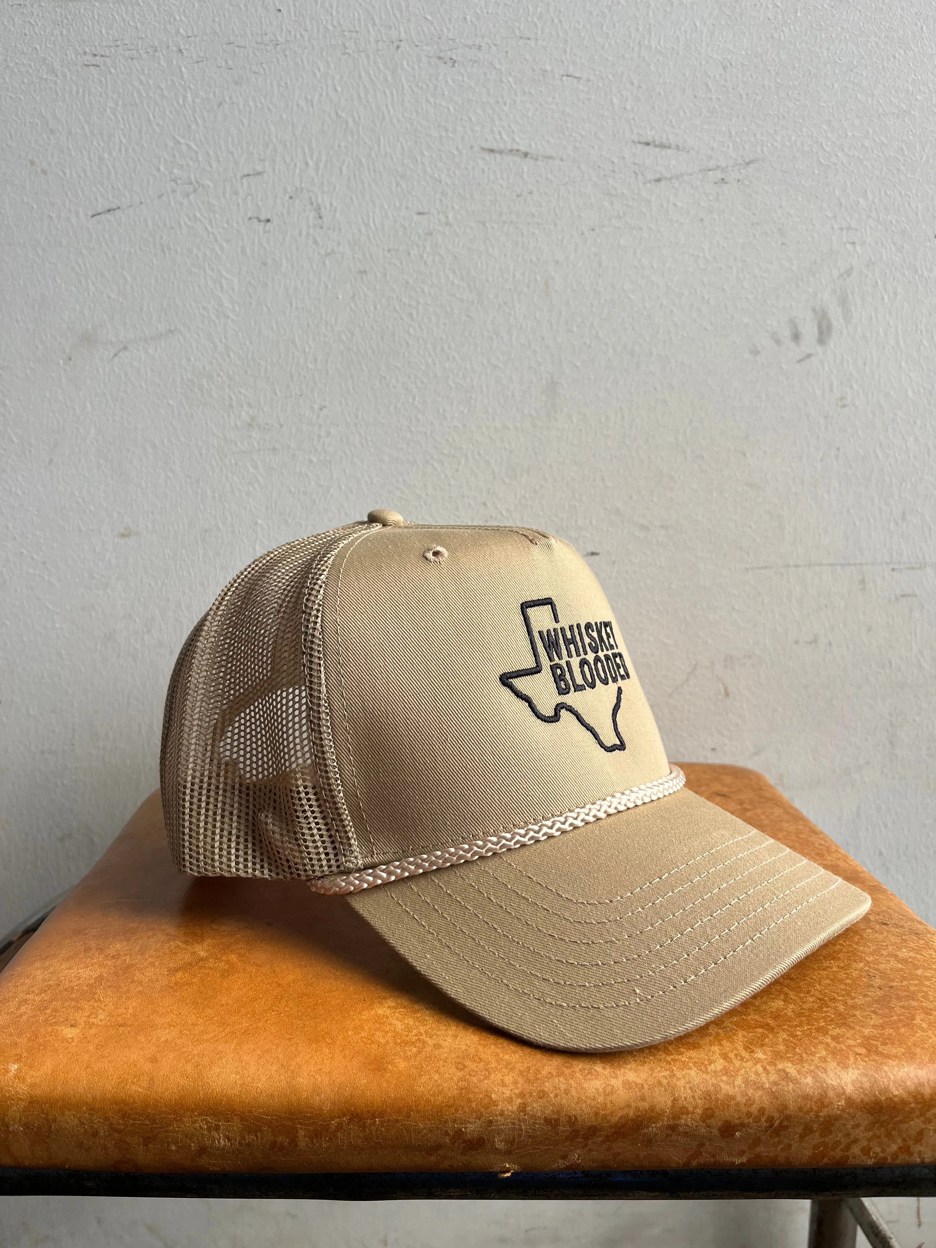 Embroidered Trucker Hat  | Texas Whiskey Blooded | Manready Mercantile