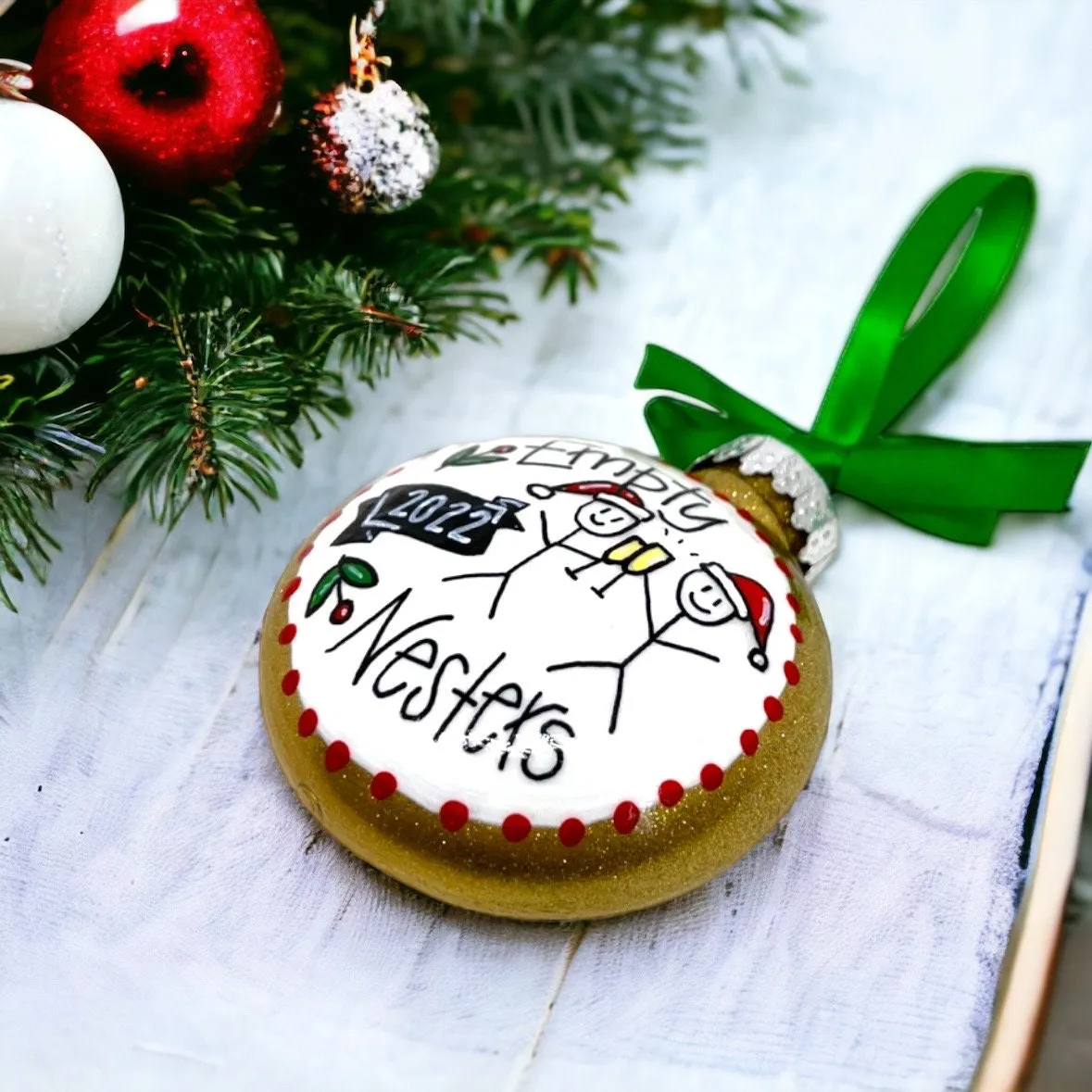 Empty Nesters Ornament - Empty Nest Ornament, Christmas Ornament, Holiday Ornament, Grandparent Gift, Parent Gift, Kid Free, Flew the Coupe