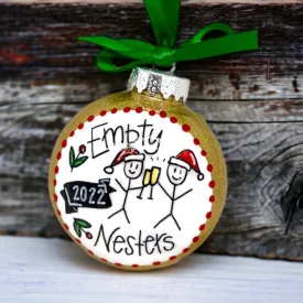 Empty Nesters Ornament - Empty Nest Ornament, Christmas Ornament, Holiday Ornament, Grandparent Gift, Parent Gift, Kid Free, Flew the Coupe