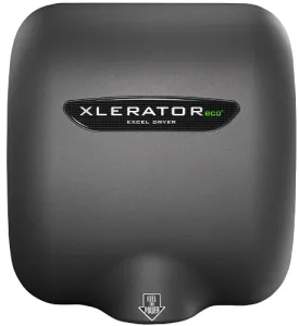 Excel Dryer XLERATOReco® XL-GR-ECO (No Heat) Hand Dryer - Textured Graphite Epoxy on Zinc Alloy High Speed Automatic Surface-Mounted
