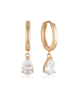 Georgini Pia Hoop w/ CZ - Rose Gold