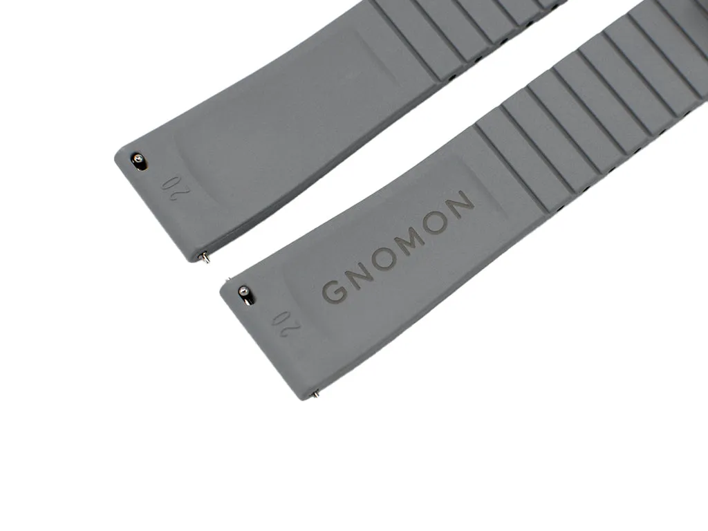 Gnomon FKM Rubber Strap Grey