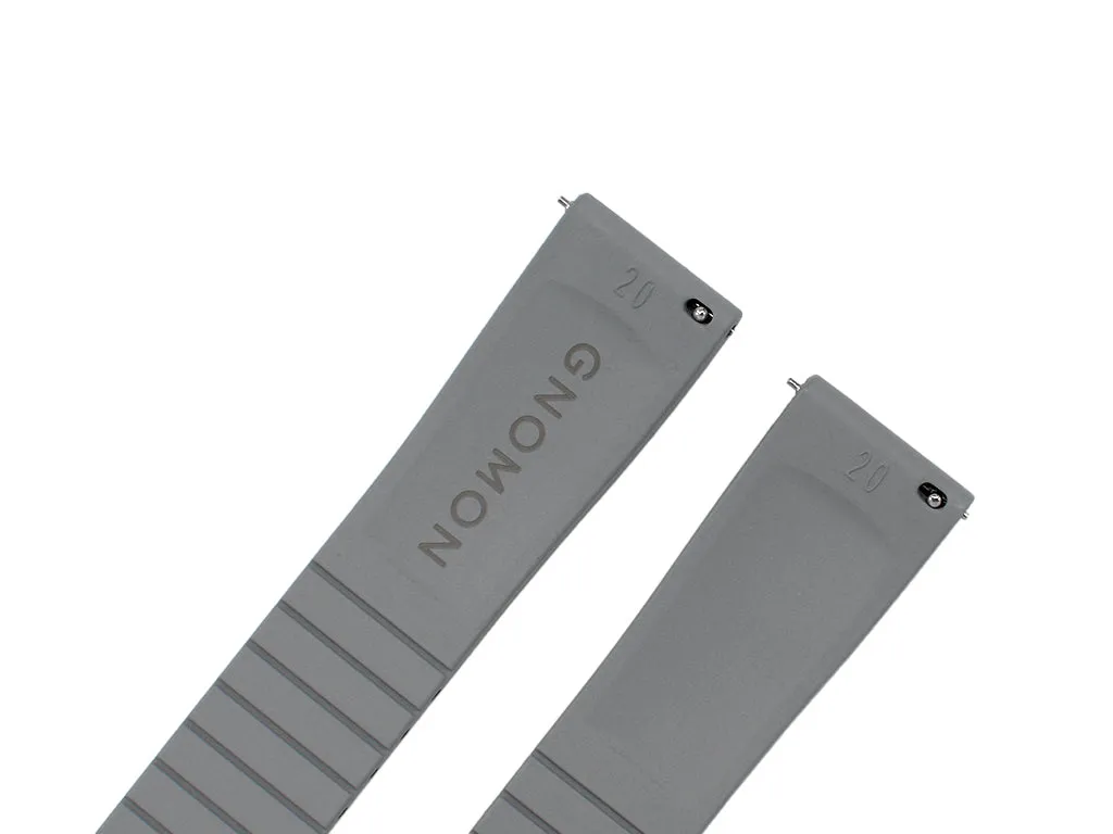 Gnomon FKM Rubber Strap Grey