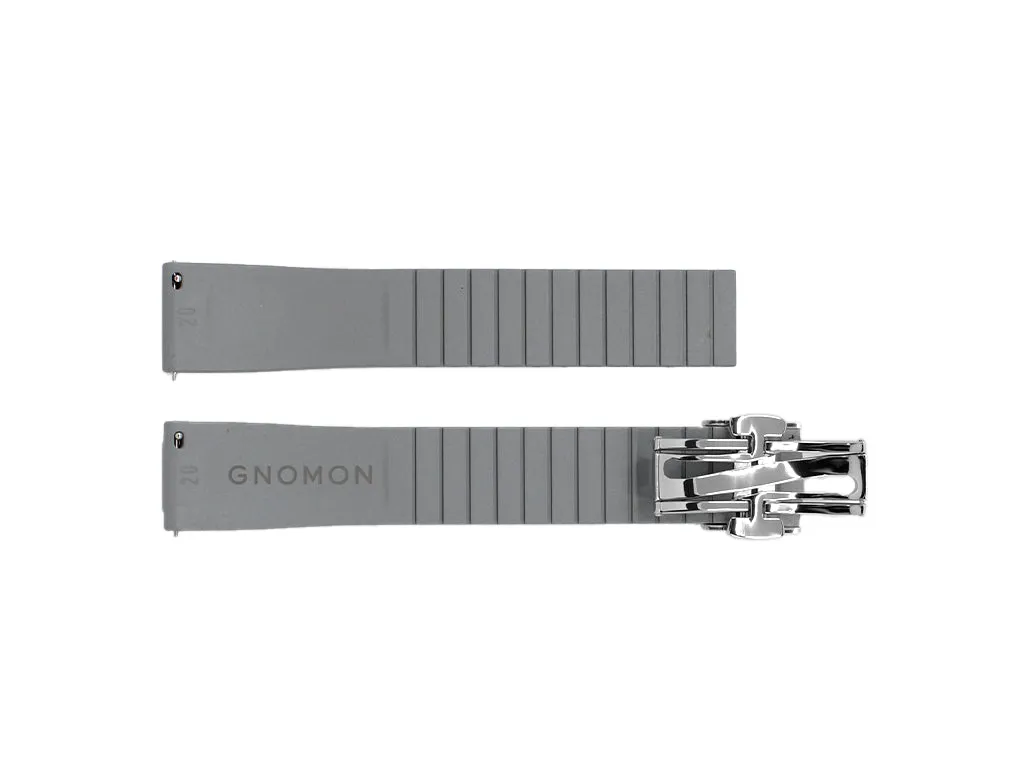 Gnomon FKM Rubber Strap Grey
