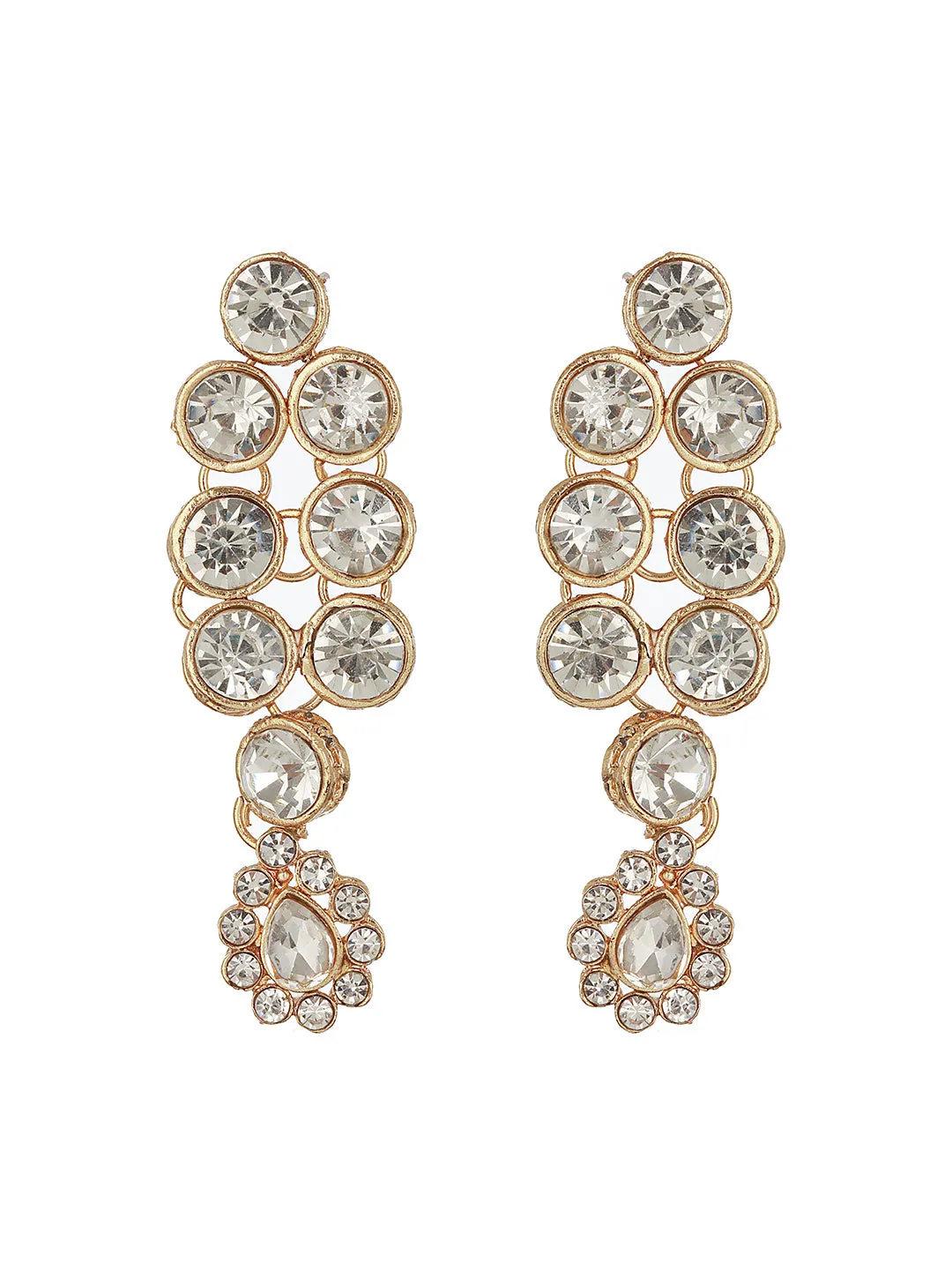 Gold-Plated Stone Studded Jewellery Set