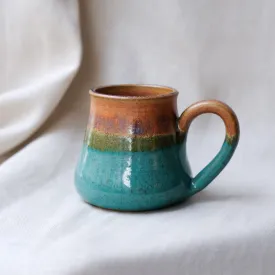 Green and Brown Ceramic Mug
