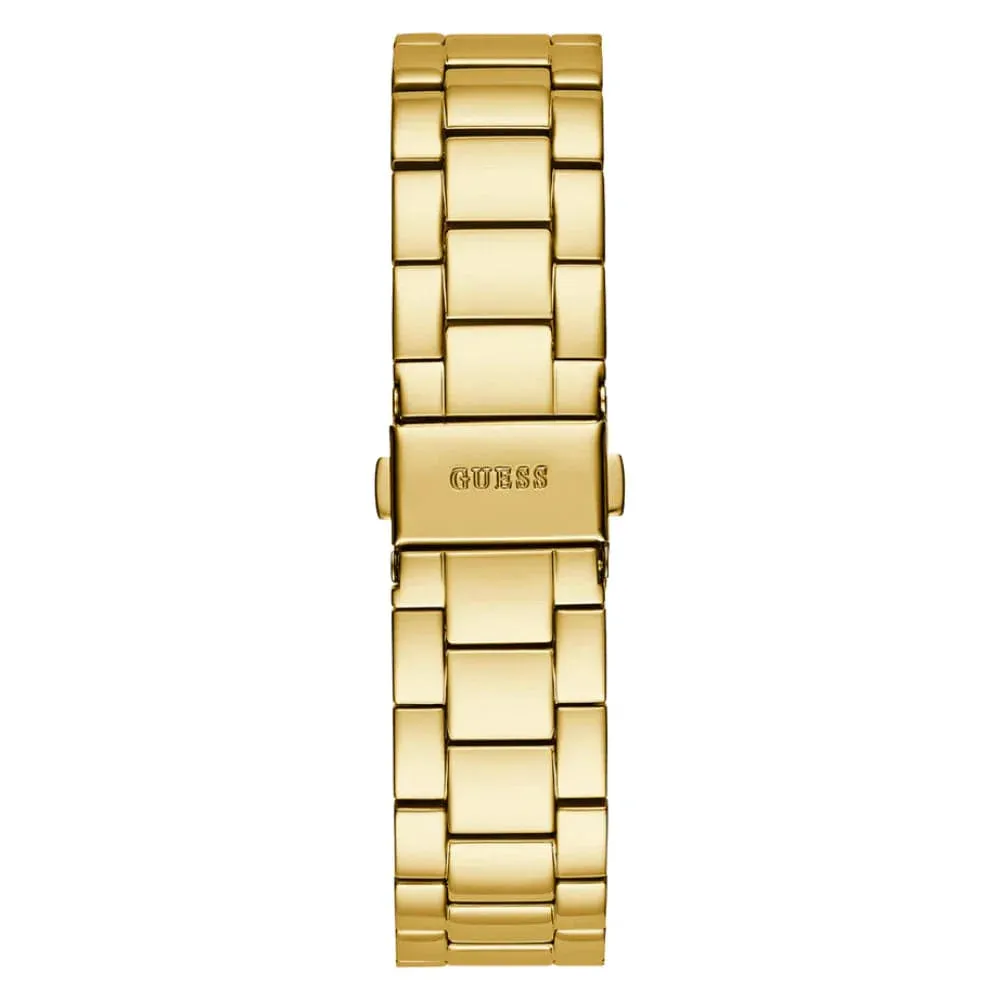 Guess Midnight Gold Tone Stainless Steel Strap Ladies Watch GW0305L3