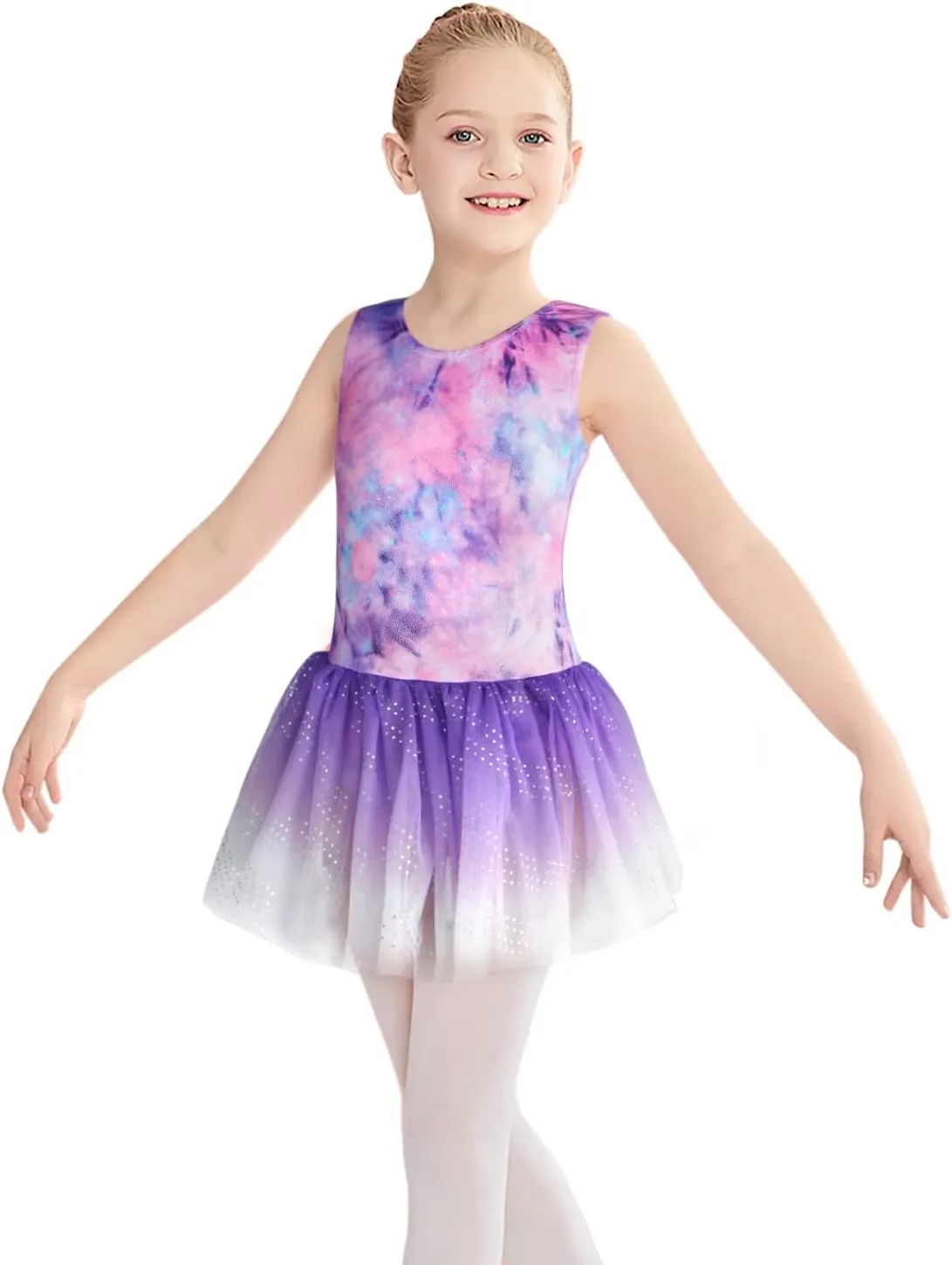 Gymnastics Skirted Leotards Ballet Tutu Dance Dress Mermaid Unicorn Gymnastic Skirt (Baby/Toddler/Big Girls)