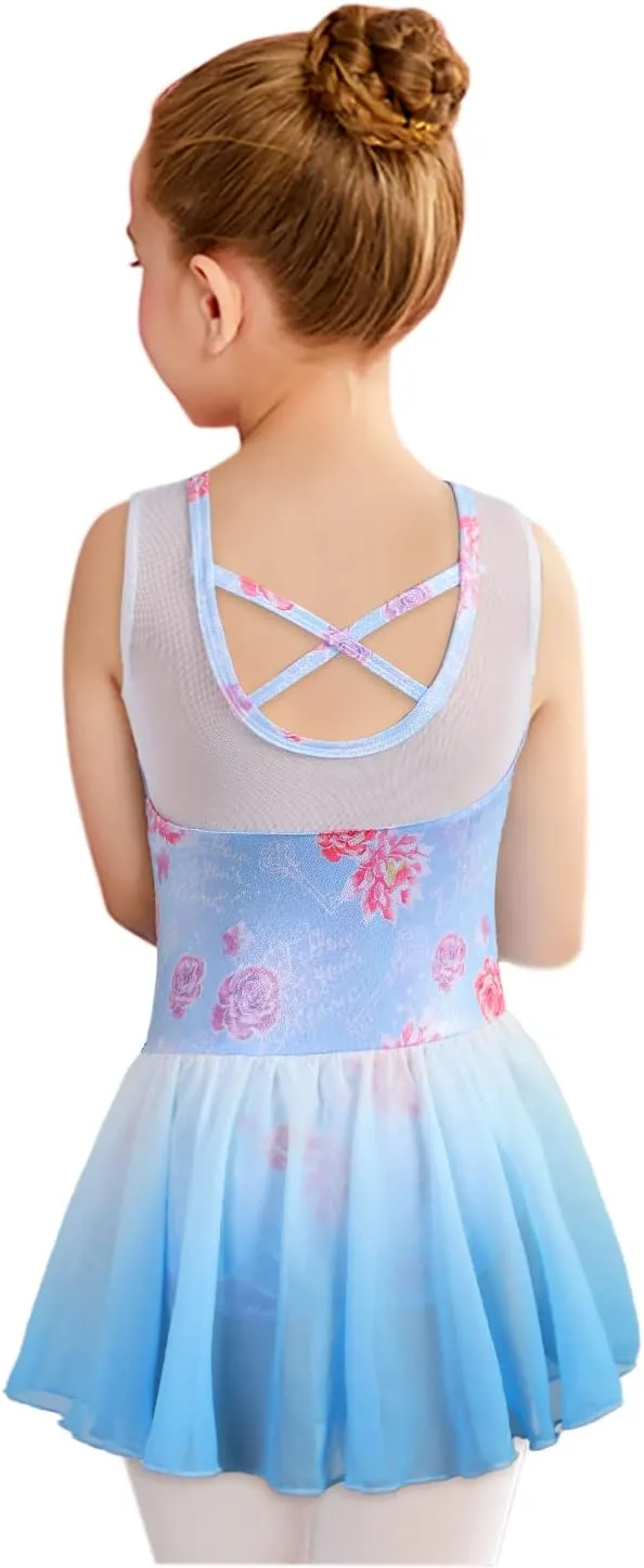 Gymnastics Skirted Leotards Ballet Tutu Dance Dress Mermaid Unicorn Gymnastic Skirt (Baby/Toddler/Big Girls)