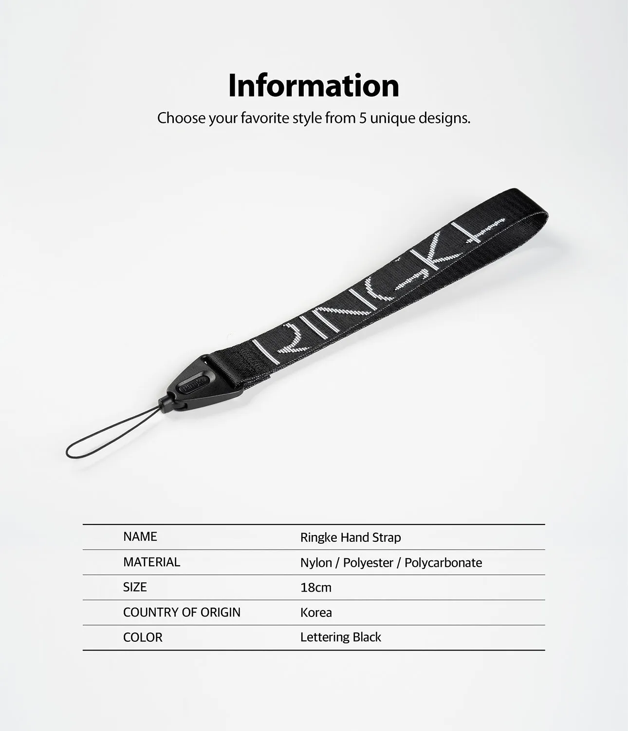 Hand Strap | Lettering [1 Pack]