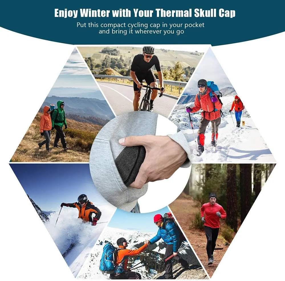 Hikenture Winter Skull Cap Helmet Liner for Men Women Thermal Hat