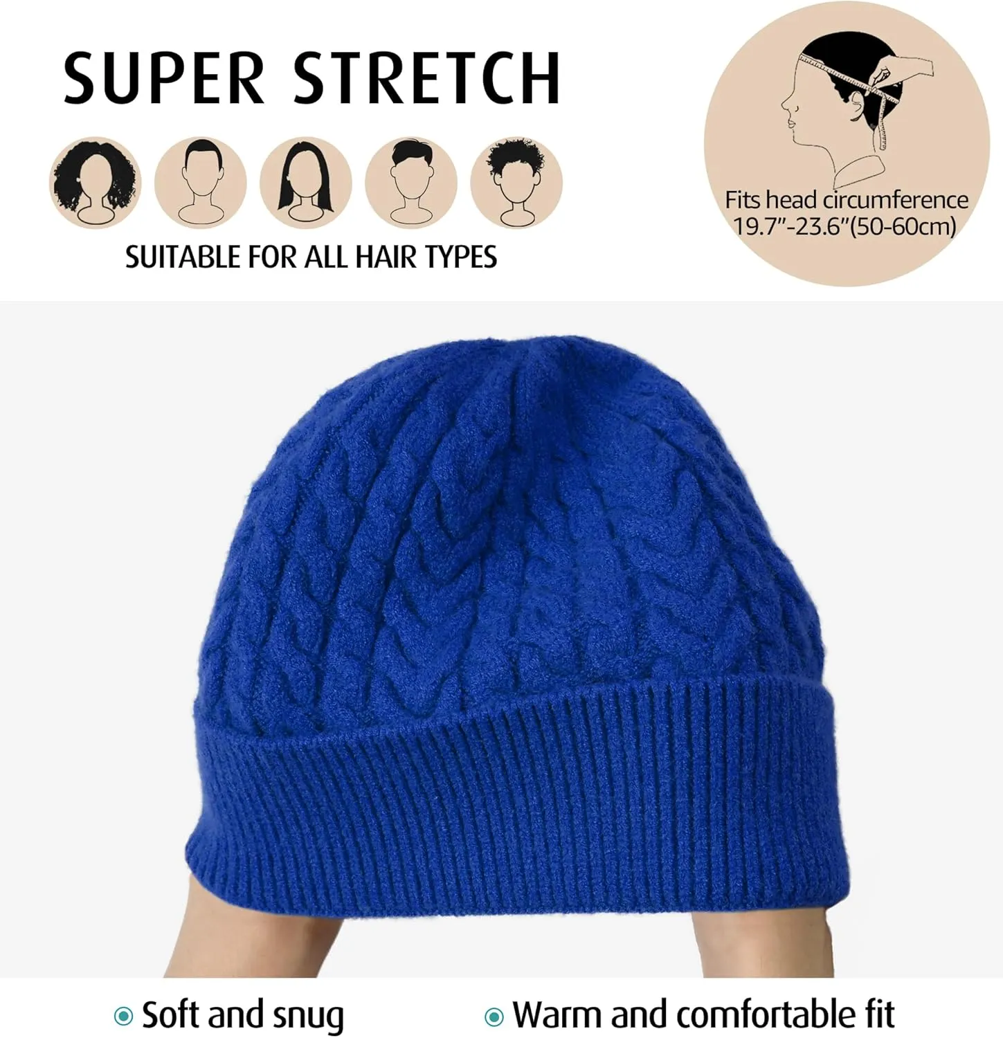 HiRui Knit Beanie Hats for Men Women Winter Hats Skull Caps Warm Classic Slouchy
