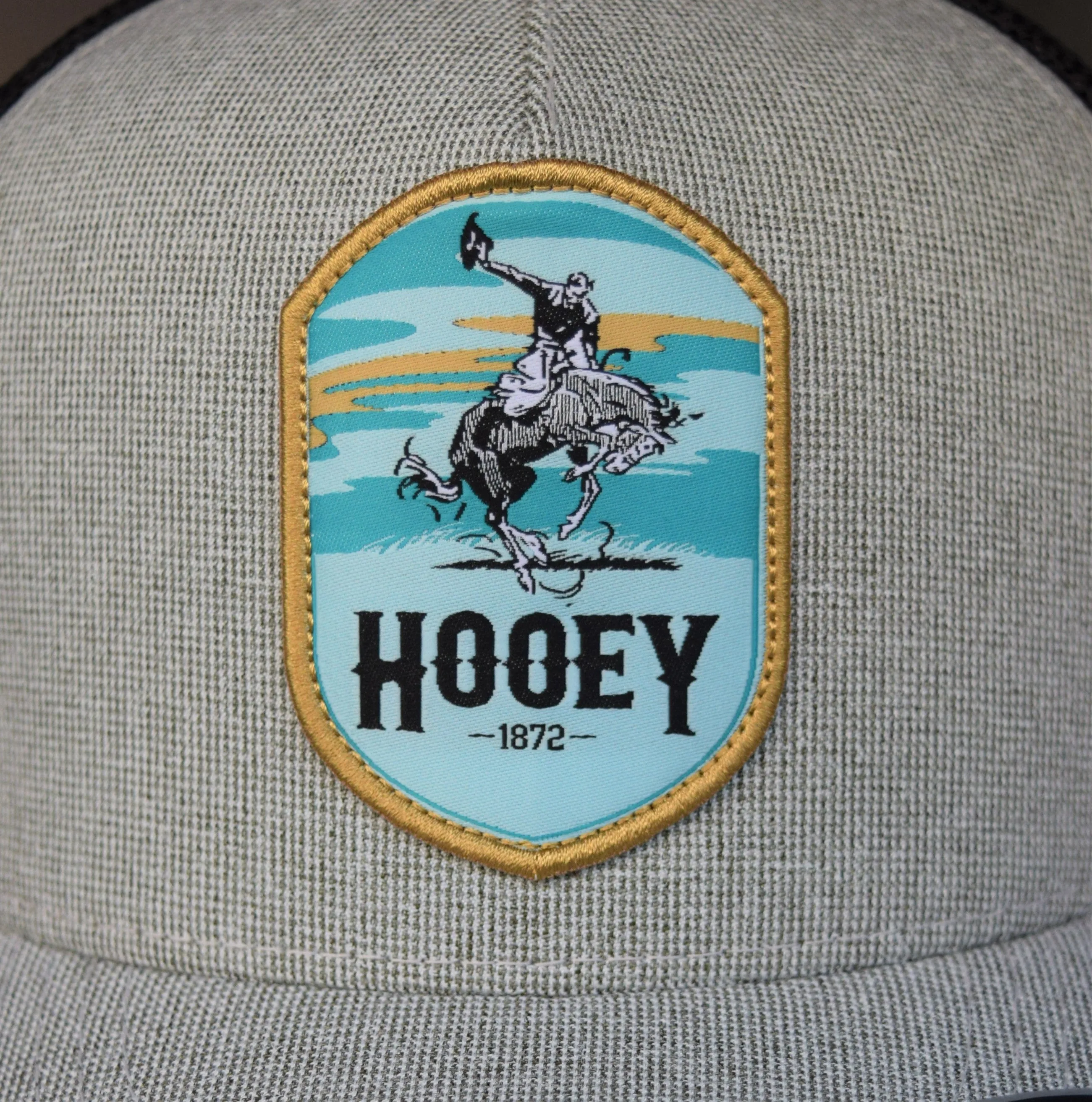 Hooey Cheyenne Flexfit Grey/Black Hat