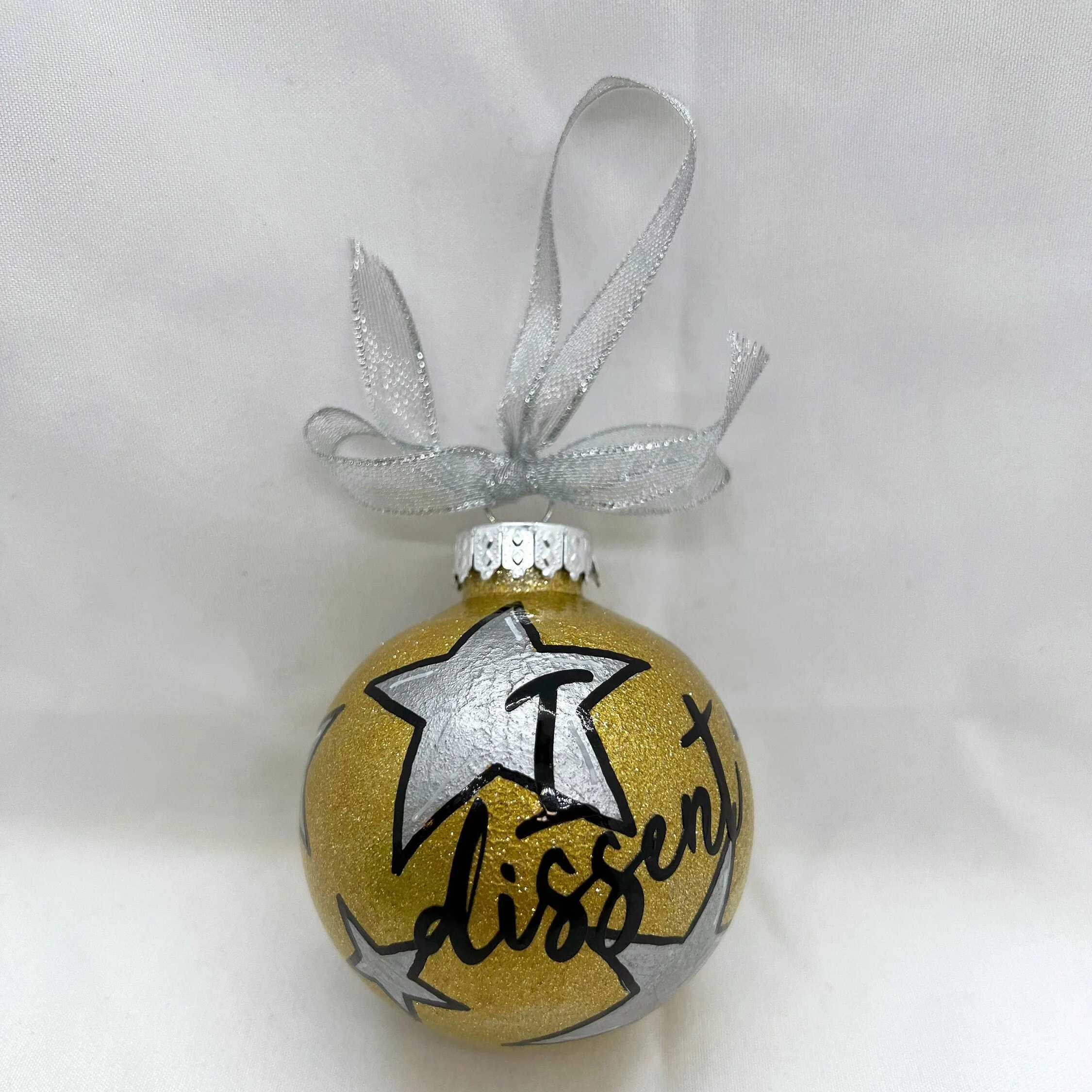 I Dissent Ornament - RGB Ornament, Christmas Ornament, Holiday Ornament, Dissent Ornament, Ornament Exchange, Feminism Ornament